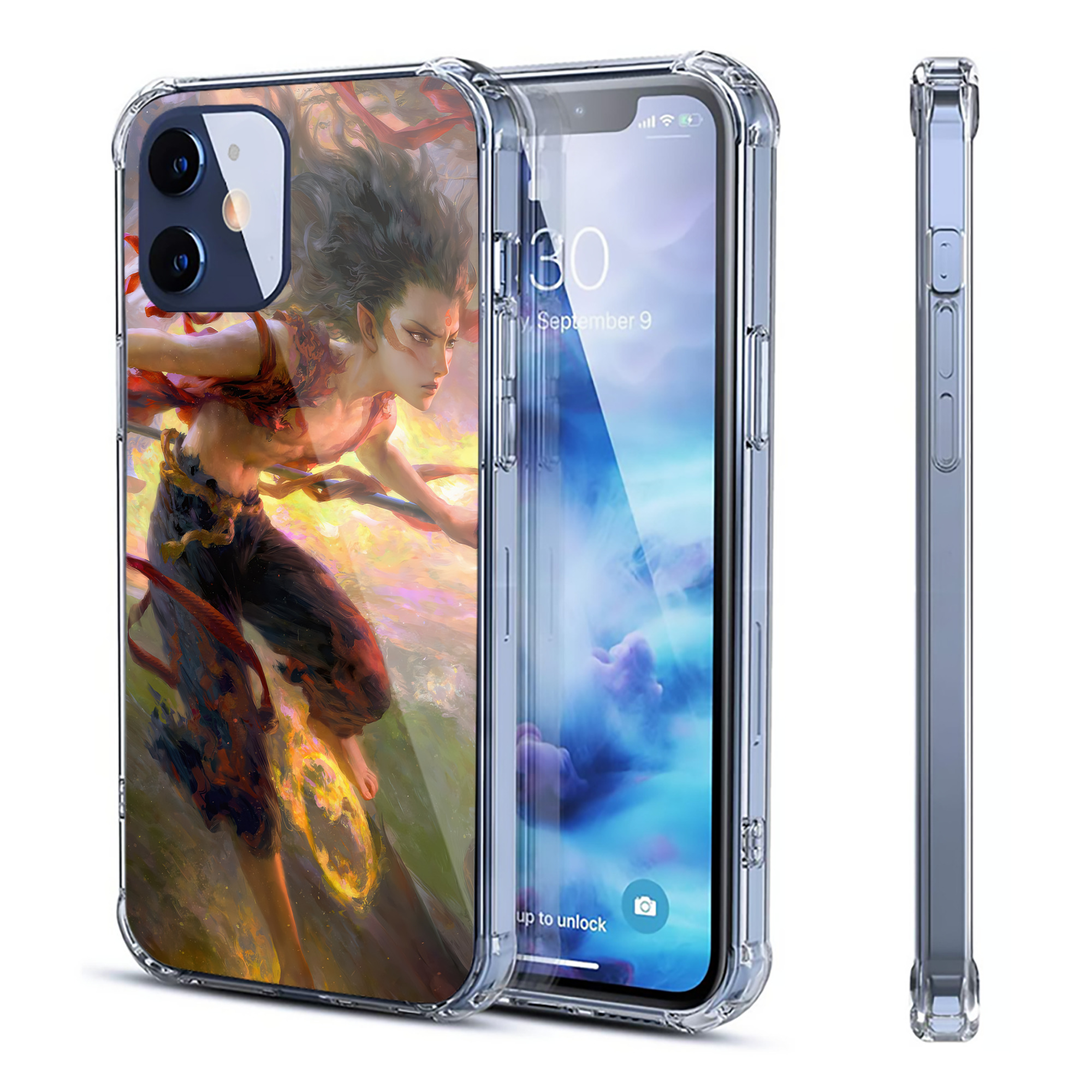 （画像用） Ne Zha 2 ナタ 魔童の大暴れ 【iPhone 12シリーズ対応】透明スマホケース（クリアソフトケース）